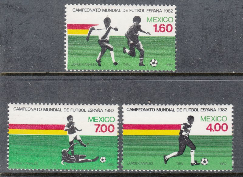 Mexico 1278-1280 Soccer MNH VF