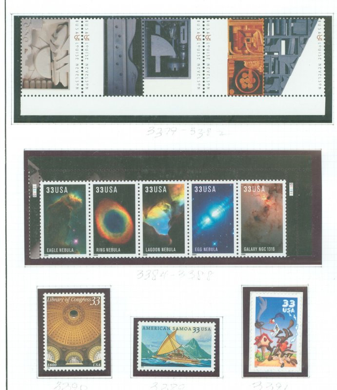 United States #3379/3391 Mint (NH) Single (Complete Set) (Art) (Space)