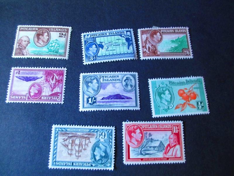 Pitcairn Islands #1-8 Mint Hinged- WDWPhilatelic