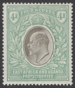 SG 29 East Africa & Uganda 1904-07. 4d grey & emerald-green. Very lightly...