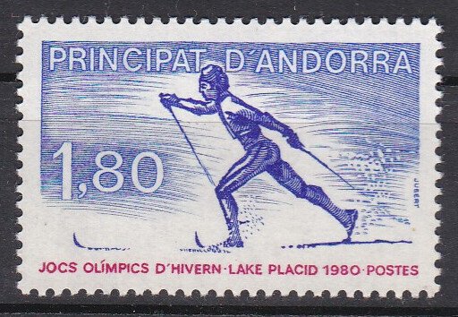 French Andorra Sc #276 MNH Winter Olympics