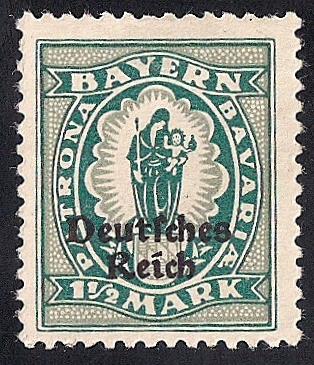 Bavaria #267 1 1/2M Madonna & Child, Stamp used F-VF