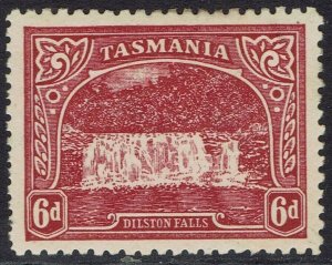 TASMANIA 1905 DILSTON FALLS 6D TYPOGRAPHED WMK CROWN/A PERF 11