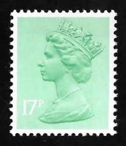 GB SG X951, SC# MH96 17p QE2 1980 Stamp Mint OG NH EGRADED VF 81