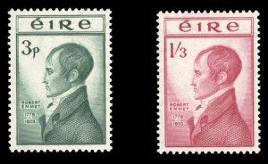 Ireland #149-150 Cat$40, 1953 Emmet, set of two, never hinged