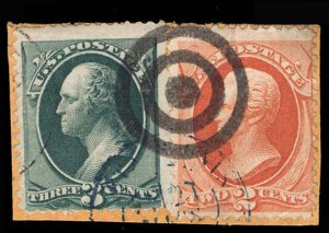 U.S. BANKNOTE CANCELS 183  Used (ID # 93734)