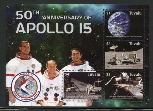 TUVALU  2022 50th ANNIVERSARY OF APOLLO 15  SHEET MINT NEVER HINGED