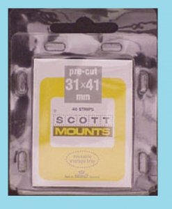 Scott Mounts Black 31/41, U.S.Semi-Jumbo (pkg 40) (00906B)