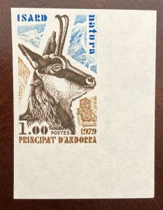 P) 1979 ANDORRA FR, PROOF NATURE PROTECTION, FAUNA SHEEP, XF