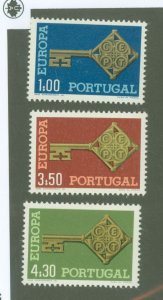 Portugal #1019-1021 Mint (NH) Single (Complete Set) (Europa)