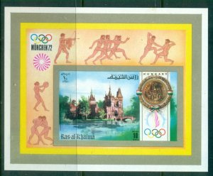 Ras Al Khaima 1972 Mi#MS134B Summer Olympics Munich , Sights from Different C...