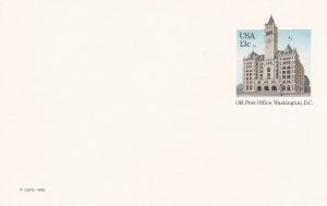 U.S. # UX99, Old Post Office Washington, DC, Postal Card,  Unused
