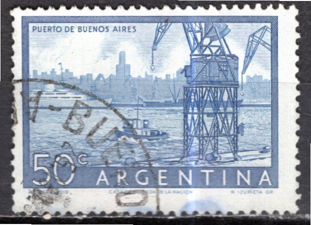 Argentina; 1959: Sc. # 633: Used Single Stamp