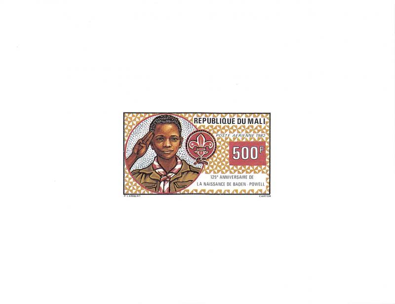 Mali, 1982 Boy Scouts, Scott #C462-C463 Proofs, very fine