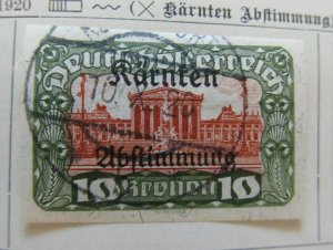 1921 A5P39F318 Austria Semi-Postal Stamp optd 10k imperf used-