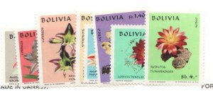 1971  Bolivia #534-7 & C10-13 - MNH set of flowers cv$17.50