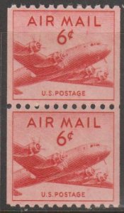 U.S. Scott #C41 Airmail Stamp - Mint NH Pair