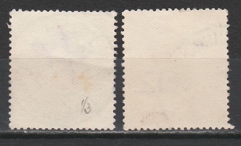 NEW ZEALAND 1926 KGV ADMIRAL 2/- AND 3/- USED