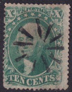 #33 Used, Fine+, Fancy cancel (CV $190 - ID52997) - Joseph Luft