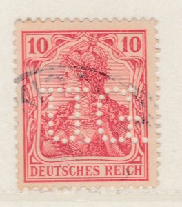 Perfin Germany Stamp Used A20P14F936
