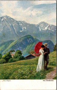 1918 Feldpost Switzerland Aviation WW1 The confession Picture Postcard Cover