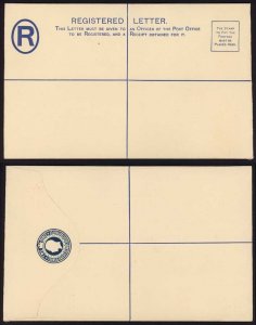 Turks and Caicos KGV 2d Registered Envelope Size H (202 x 127mm)