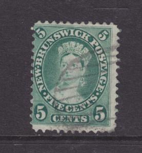 New Brunswick Sc 8 used 1860 5c green Queen Victoria