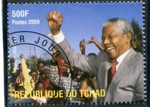 Chad 2009 NELSON MANDELA 1 value Perforated Fine used