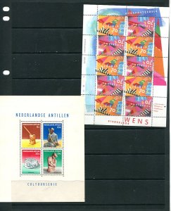 Netherlands  Netherlands Antilles 2 Souvenir sheet 1962/1993 MNH 7999