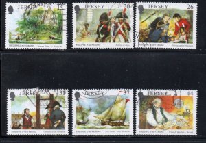 Jersey  Sc 553-8 1991 Philippe d'Auvergne stamp set used