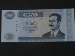 ​IRAQ CENTRAL BANK OF IRAQ-100 DINARS-UN- CIRCULATED BANK NOTE-VF- PRESIDENT