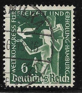 Deutsches Reich (1936) - Scott #477 6pf dark green - F- VF - Used
