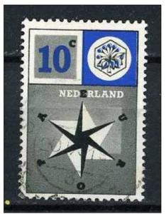 Netherlands 1957 - Scott 372 used - 10c, United Europe 