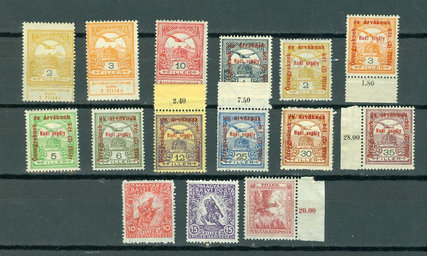 Hungary Early "SemiPostals" B2/B54 MNH Europe Hungary, Semi