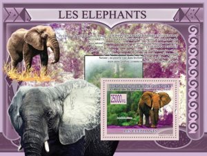 GUINEA - 2009 - Elephants - Perf Souv Sheet - Mint Never Hinged