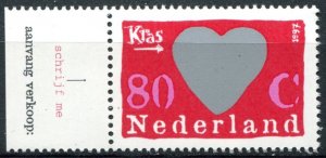 Netherlands Sc#955a MNH, 80c multi, Scratch Stamps (1997)