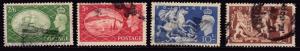 Great Britain 1951 King George VI set (4) of High Value Stamps/  F/VF/Used(o)