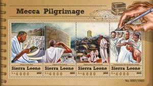 SIERRA LEONE - 2015 - Haj Pilgrimage to Mecca - Perf 4v Sheet -Mint Never Hinged