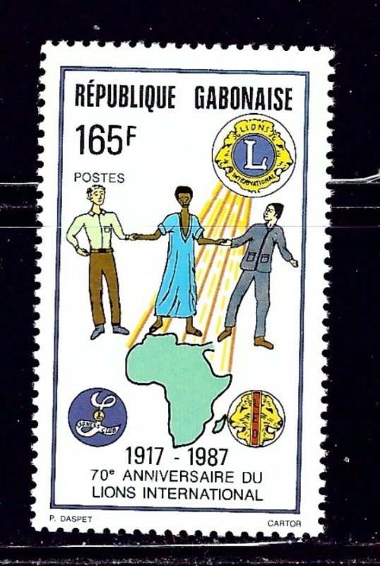 Gabon 619 MNH 1987 Lions Int'l    (ap2086)