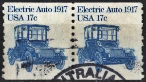 SC#1906 17¢ Electric Auto Coil Pair (1981) Used