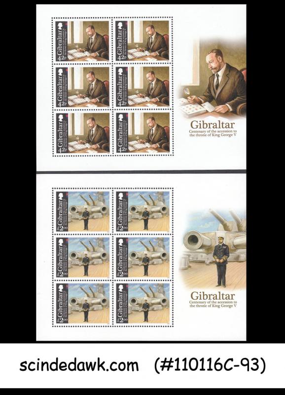 GIBRALATAR - 2010 CENTENARY OF THE ACCESSION TO THRONE OF KING GEORGE V - MIN/SH