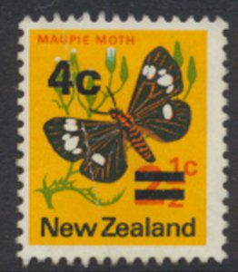 New Zealand  SC# 480a * SG 957c Used Moth 1972 surcharged see details & Scans