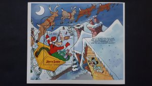 Disney - Sierra Leone 1990. - Christmas ** MNH Complete of 6 x Bl