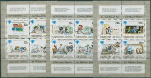 Cook Islands Penrhyn 1979 SG133-144 IYC sheets with labels MNH