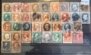 US Stamps - SC# Ranging From 146 To 217 - Used - SCV = $1,784.60