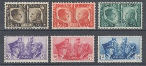 Italy Sc 413-418 MNH. 1941 Hitler & Mussolini, complete set, fresh, F-VF.