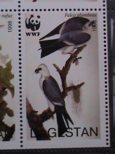 ​RUSSIA-1998 -WWF-WORLD WILD FUND-BEAUTIFUL LOVELY BIRDS -MNH-SHEET VERY FINE