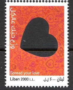 LEBANON - LIBAN MNH SC# 786 VALENTINE - LOVE