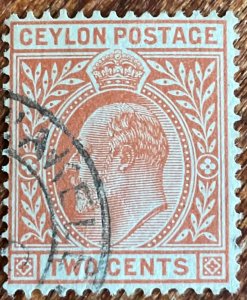 Ceylon #178 Used Single King Edward VII L21