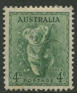 Australia - Scott 171a -  Kangaroo -1942- MLH - Perf.13.5 x14 - Single 4d stamp